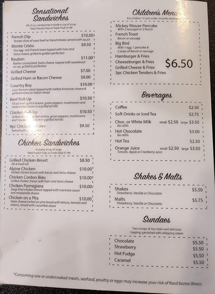 Falls Cafe Menu image 1